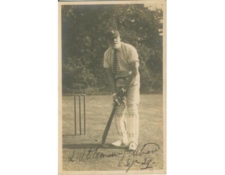 LEONARD STILEMAN-GIBBARD (SOUTH OF ENGLAND V AUSTRALIANS 1886) SIGNED CRICKET POSTCARD