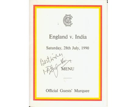 ENGLAND V INDIA 1990 (LORD