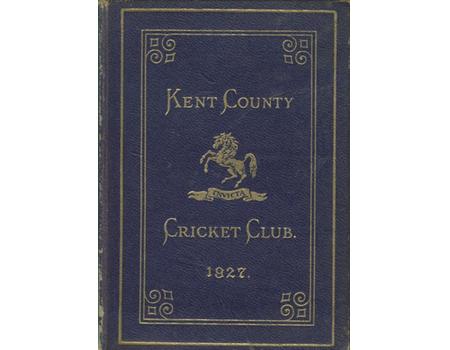 KENT COUNTY CRICKET CLUB 1927 [BLUE BOOK]