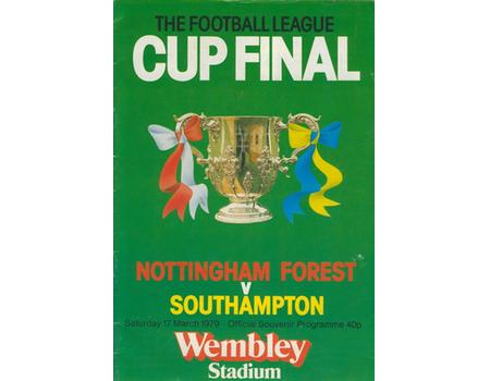 NOTTINGHAM FOREST V SOUTHAMPTON 1979 (LEAGUE CUP FINAL) FOOTBALL PROGRAMME