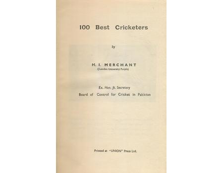 100 BEST CRICKETERS