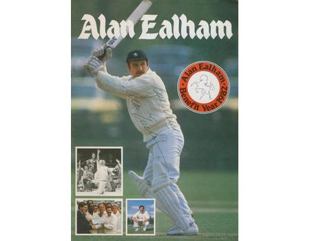 ALAN EALHAM (KENT) 1982 SIGNED CRICKET BENEFIT BROCHURE
