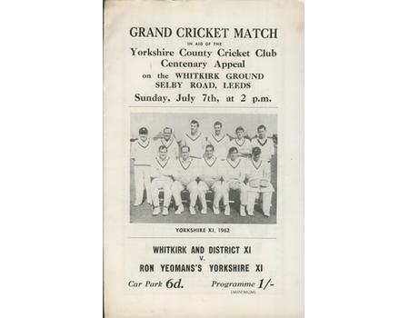 WHITKIRK & DISTRICT V RON YEOMAN