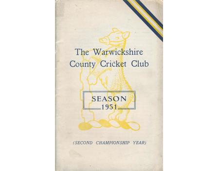 WARWICKSHIRE COUNTY CRICKET CLUB ANNUAL REPORT 1951