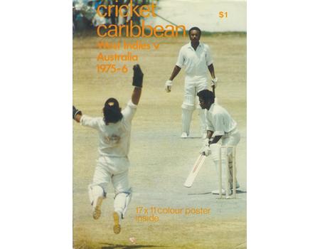 CRICKET CARIBBEAN - WEST INDIES V AUSTRALIA 1975-76 TOUR BROCHURE