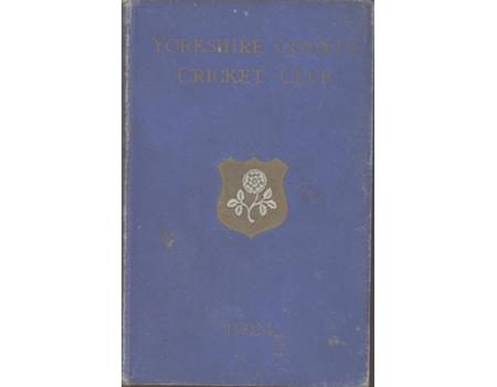YORKSHIRE COUNTY CRICKET CLUB 1924 [ANNUAL]
