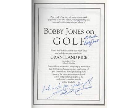 BOBBY JONES ON GOLF