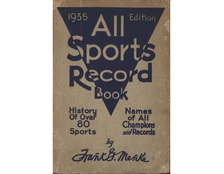 ALL SPORTS RECORD BOOK - 1935 EDITION