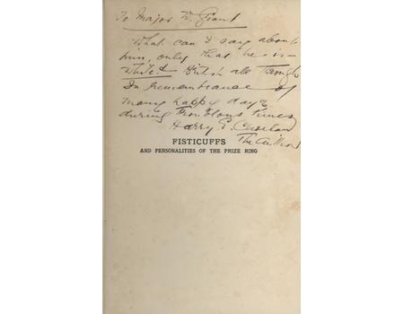 FISTICUFFS AND PERSONALITIES OF THE PRIZE RING