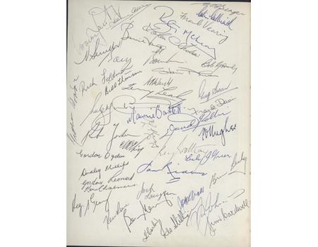 100 YEARS OF FOOTBALL - THE STORY OF THE MELBOURNE FOOTBALL CLUB  1858-1958 (MULTI-SIGNED)