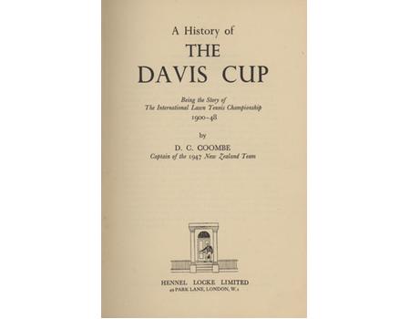 A HISTORY OF THE DAVIS CUP