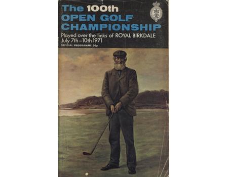 OPEN CHAMPIONSHIP 1971 (ROYAL BIRKDALE) GOLF PROGRAMME