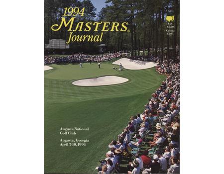 MASTERS 1994 (AUGUSTA) OFFICIAL GOLF PROGRAMME