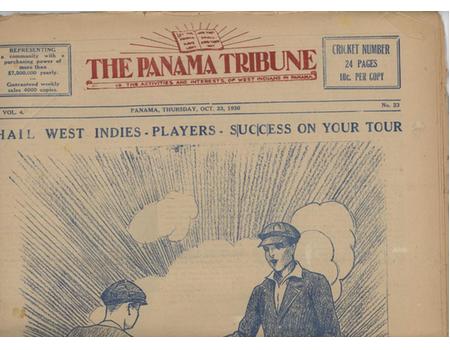 WEST INDIES CRICKET TOUR OF AUSTRALIA 1930-31 SOUVENIR - PANAMA TRIBUNE