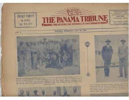 WEST INDIES CRICKET TOUR OF AUSTRALIA 1930-31 SOUVENIR - PANAMA TRIBUNE