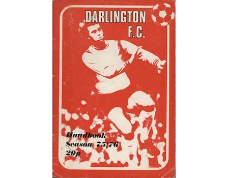 DARLINGTON F.C.  OFFICIAL HANDBOOK 1975-76