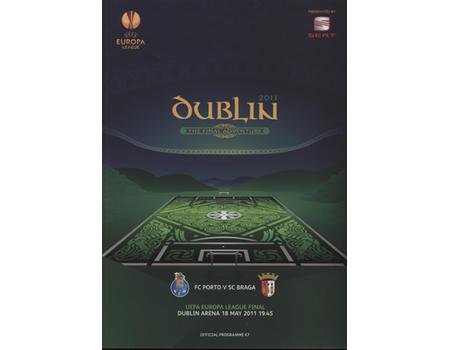 FC PORTO V SC BRAGA 2011 (UEFA CUP FINAL) FOOTBALL PROGRAMME