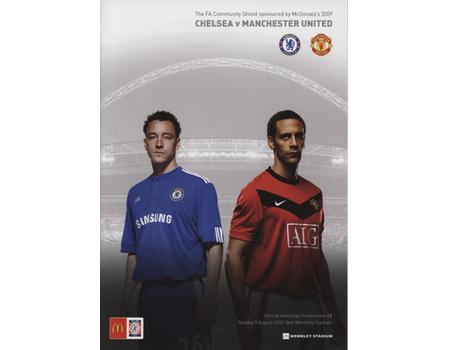 CHELSEA V MANCHESTER UNITED 2009 (COMMUNITY SHIELD) FOOTBALL PROGRAMME