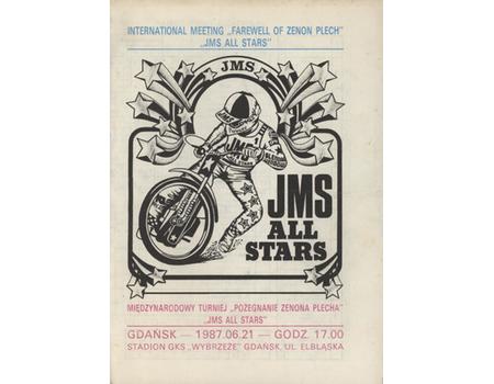 SPEEDWAY PROGRAMME - JMS ALL STARS FAREWELL OF ZENON PLECH