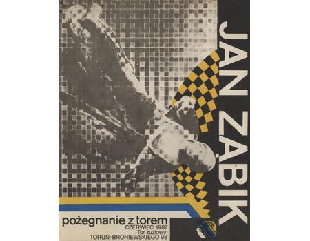 SPEEDWAY PROGRAMME - JMS ALL STARS FAREWELL OF JAN ZABIK