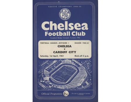 CHELSEA V CARDIFF CITY 1960-61 FOOTBALL PROGRAMME