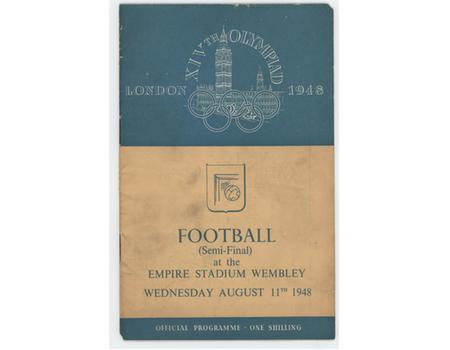 LONDON OLYMPICS 1948 - GREAT BRITAIN V YUGOSLAVIA (FOOTBALL SEMI-FINAL) PROGRAMME