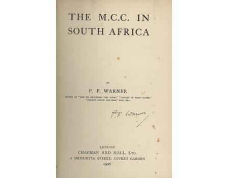 THE M.C.C. IN SOUTH AFRICA