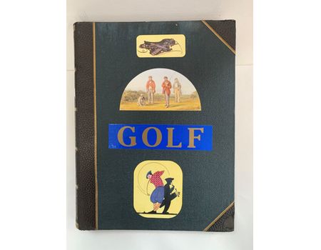 GOLF - A SCRAPBOOK OF ADVERTISEMENTS FEATURING GOLF OF THE 1920S AND 30S