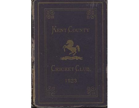 KENT COUNTY CRICKET CLUB 1923 [BLUE BOOK]