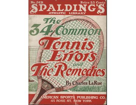 34 COMMON TENNIS ERRORS AND THE REMEDIES