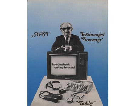 AFST TESTIMONIAL SOUVENIR - "BOBBY" (AFS TALYARKHAN - INDIAN BROADCASTER)