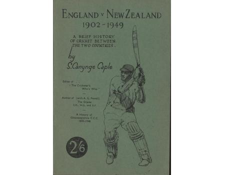 ENGLAND V NEW ZEALAND 1902-1949