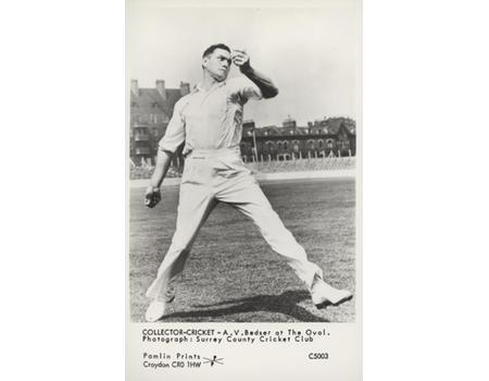 ALEC BEDSER (SURREY & ENGLAND) CRICKET POSTCARD