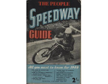 THE PEOPLE SPEEDWAY GUIDE 1949