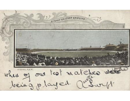 SYDNEY CRICKET GROUND 1905 POSTCARD