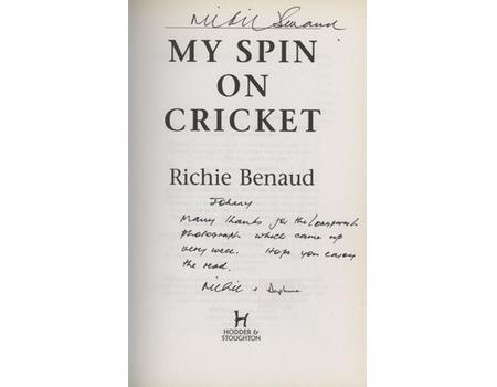 MY SPIN ON CRICKET (PRESENTATION COPY TO JOHN WOODCOCK)