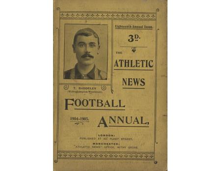 ATHLETIC NEWS FOOTBALL ANNUAL 1904-1905
