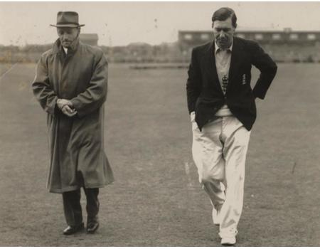 DON BRADMAN & NORMAN YARDLEY 1948 CRICKET PHOTOGRAPH