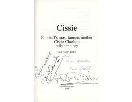 CISSIE (SIGNED BY BOTH CHARLTONS)