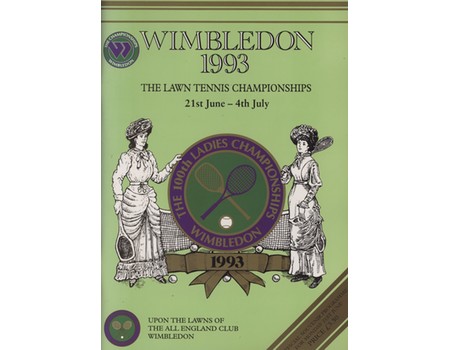 WIMBLEDON CHAMPIONSHIPS 1993 TENNIS PROGRAMME
