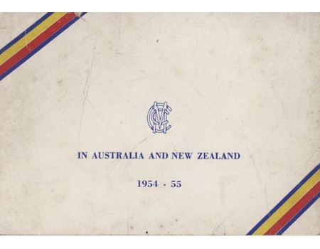 ENGLAND CRICKET TOUR 1954-55 CHRISTMAS CARD - FROM DENIS COMPTON TO BAGENAL HARVEY