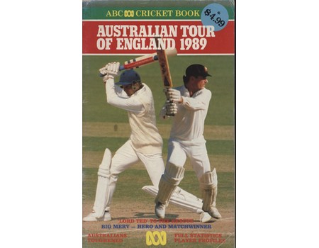 ABC CRICKET BOOK: AUSTRALIAN TOUR OF ENGLAND 1989
