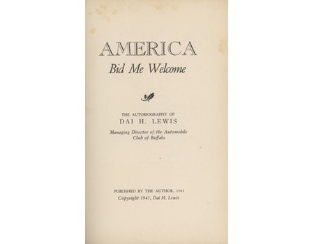 AMERICA BID ME WELCOME