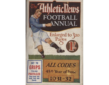 ATHLETIC NEWS FOOTBALL ANNUAL 1931-32