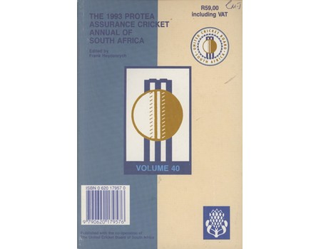 THE 1993 PROTEA CRICKET ANNUAL OF SOUTH AFRICA