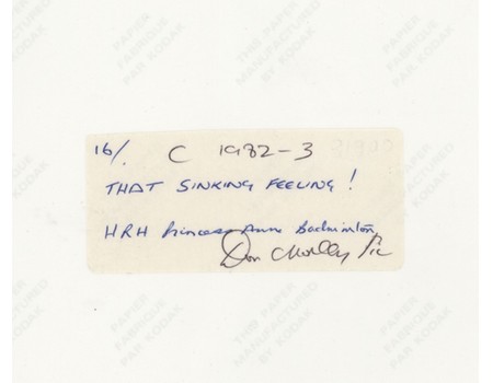 PRINCESS ANNE FALLING INTO WATER 1982 (BADMINTON HORSE TRIALS) PHOTOGRAPH