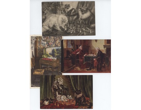 CHESS POSTCARDS (X8)