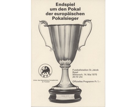 DINAMO KIEV V FERENCVAROS 1975 (ECWC FINAL) FOOTBALL PROGRAMME