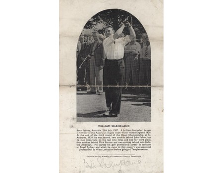 PROFESSIONAL GOLF MATCHES 1942 (WERNETH GOLF CLUB) SOUVENIR PROGRAMME