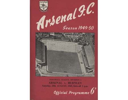 ARSENAL 1949-50 (FA CUP WINNERS) BOUND SET OF HOME FOOTBALL PROGRAMMES